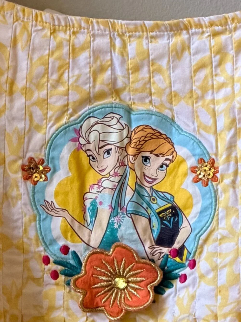 Anna & Elsa Disney Frozen Floral Dress Size 9/10